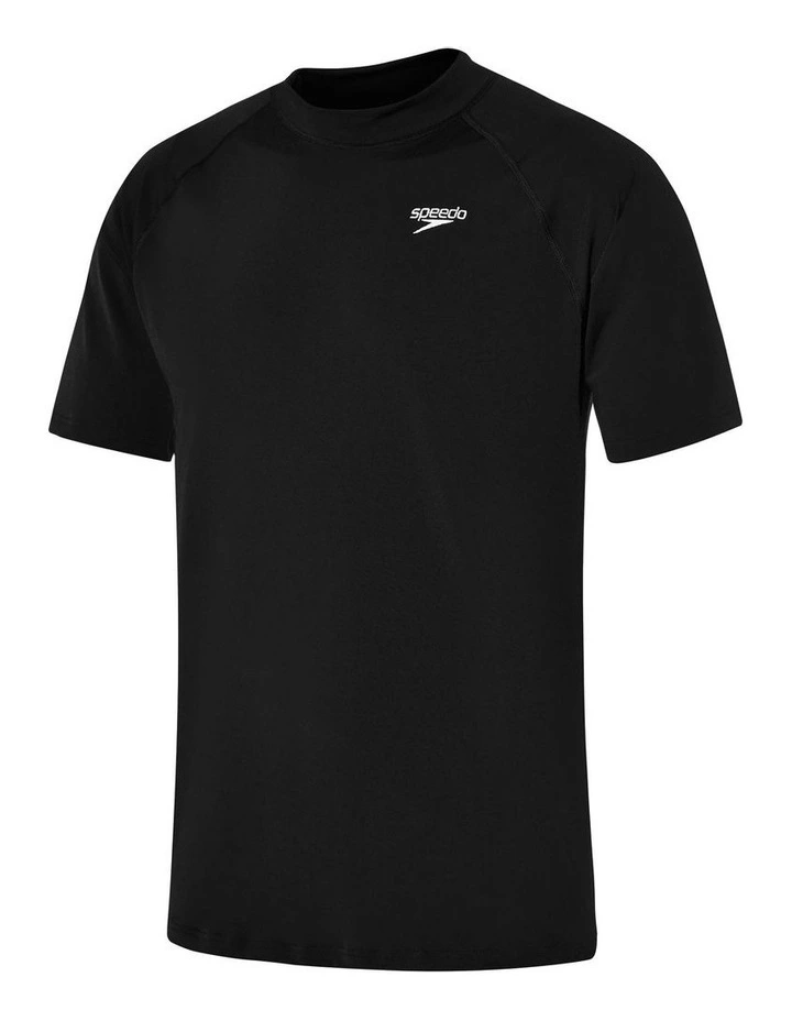 Relaxed Short Sleeve Sun Top in Black/White image 2