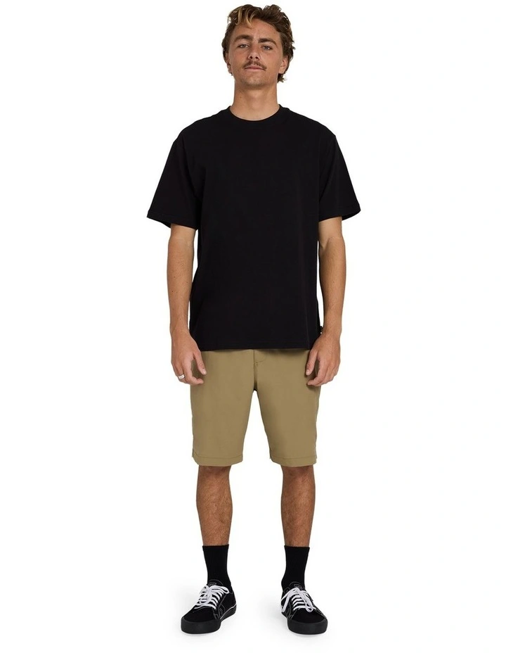 Premium Wave Wash Short Sleeves Tee in Black image 5