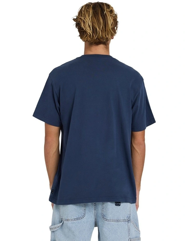 Premium Wave Wash Short Sleeves Tee in Blue image 2