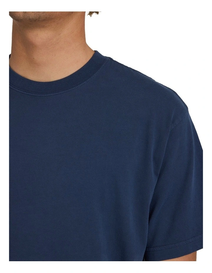Premium Wave Wash Short Sleeves Tee in Blue image 4