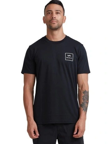 Va All The Way Short Sleeves Tee in Black