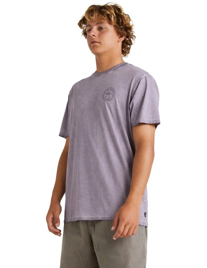 Big Wave Daz T-shirt in Purple Ash image 3