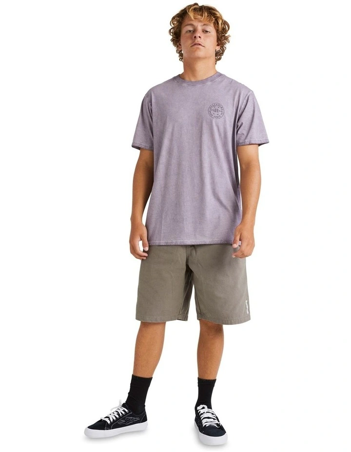 Big Wave Daz T-shirt in Purple Ash image 5
