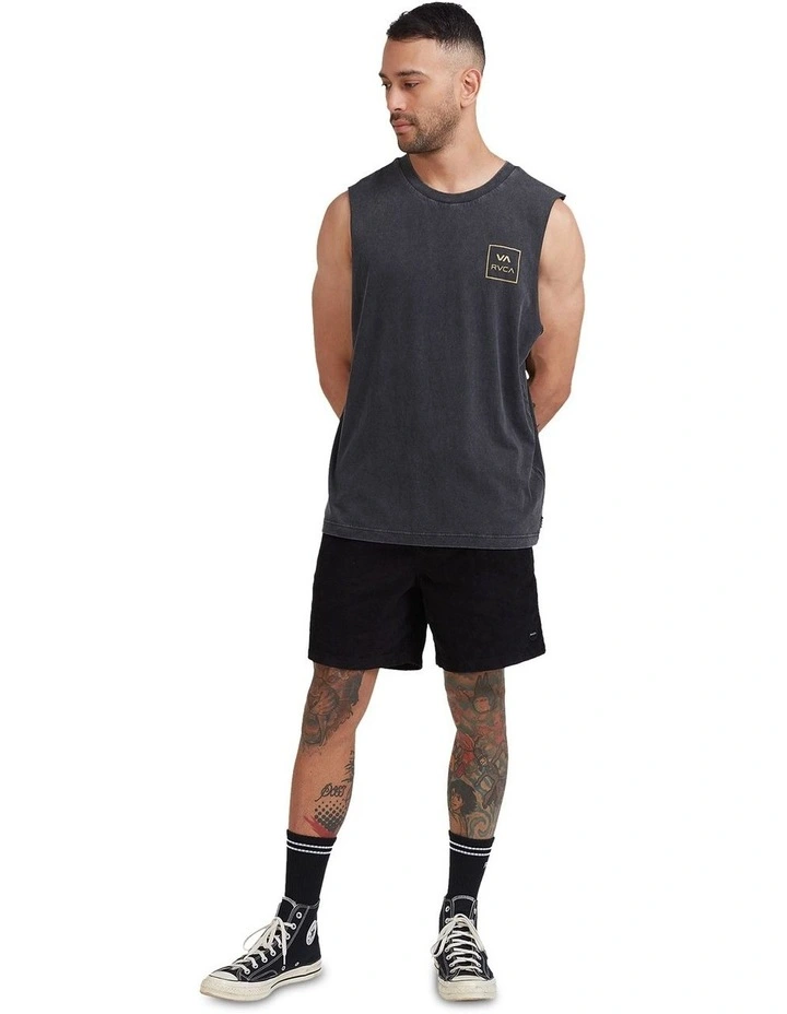 Va All The Ways Muscle Tank in Black image 5