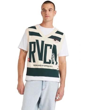 All Brand Knitted Vest in Natural