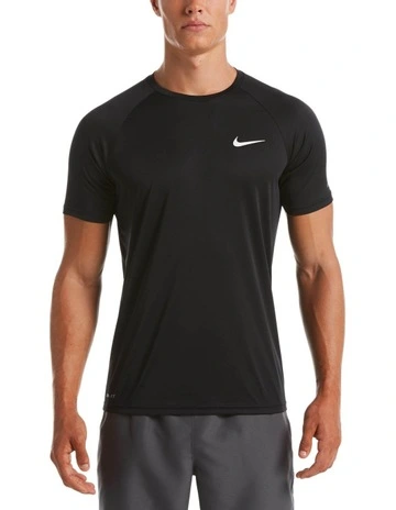 Nike Essential Short Sleeve Hydroguard in Black