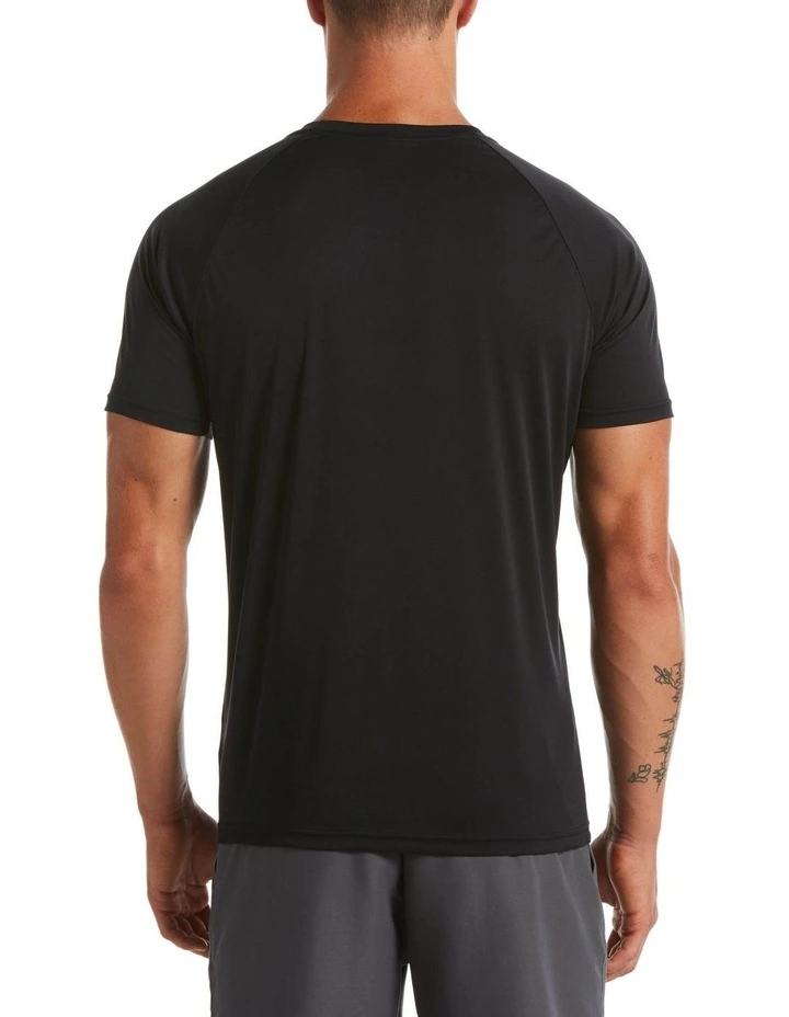 Nike Essential Short Sleeve Hydroguard in Black image 2