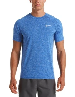 Heather Short Sleeve Hydroguard in Blue