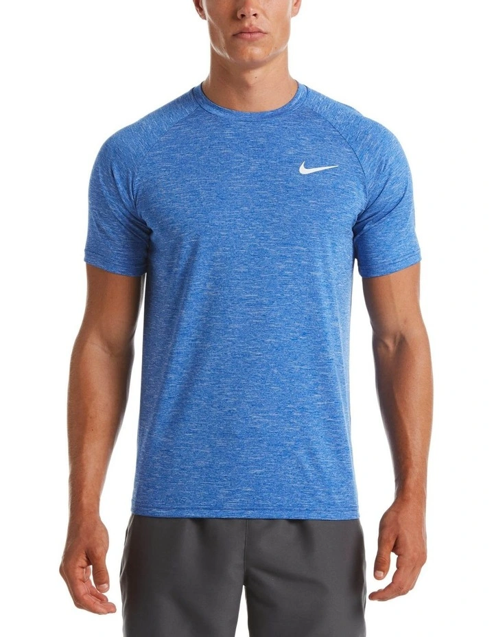 Heather Short Sleeve Hydroguard in Blue image 1