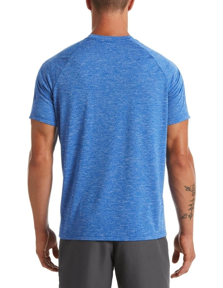 Heather Short Sleeve Hydroguard in Blue image 2