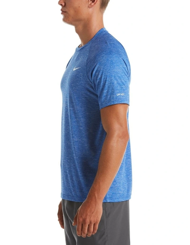 Heather Short Sleeve Hydroguard in Blue image 3