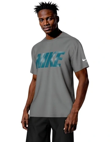 Brand Blast Short Sleeve Hydroguard in Grey