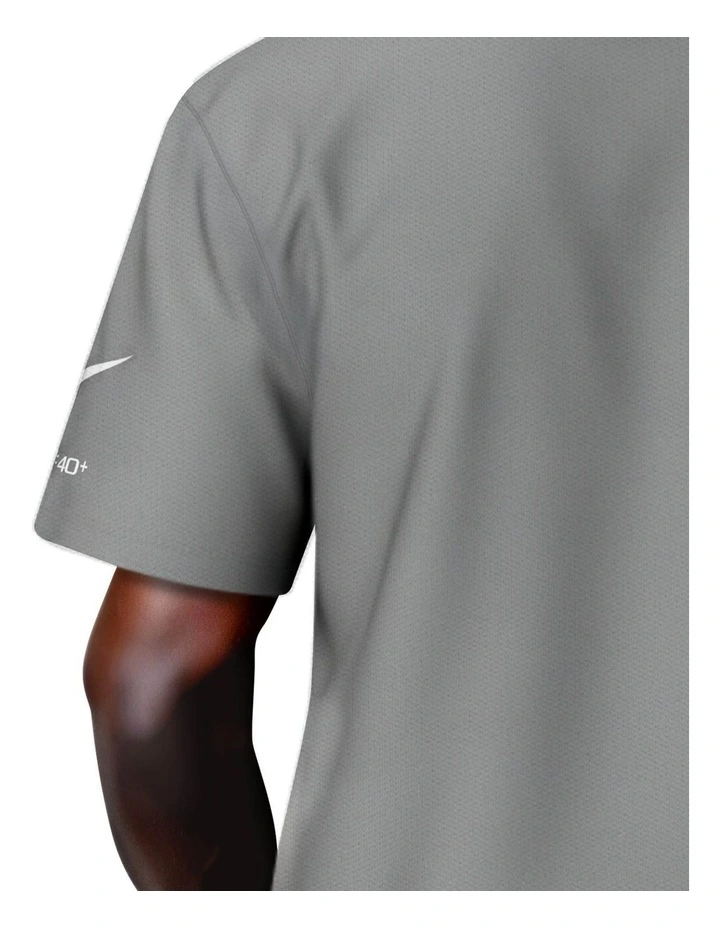 Brand Blast Short Sleeve Hydroguard in Grey image 3