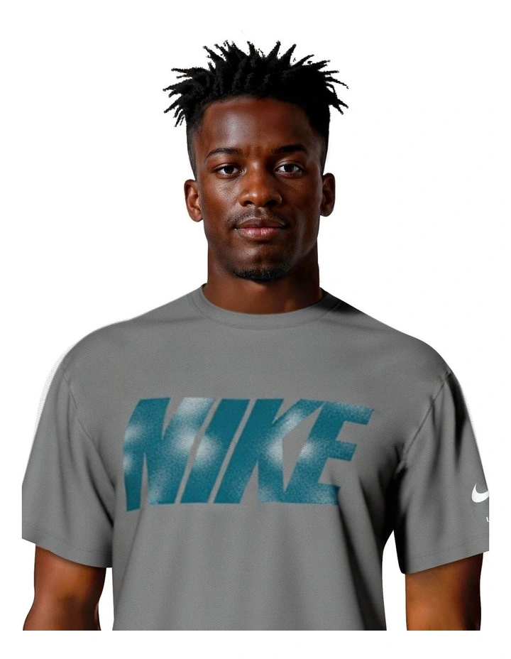 Brand Blast Short Sleeve Hydroguard in Grey image 5