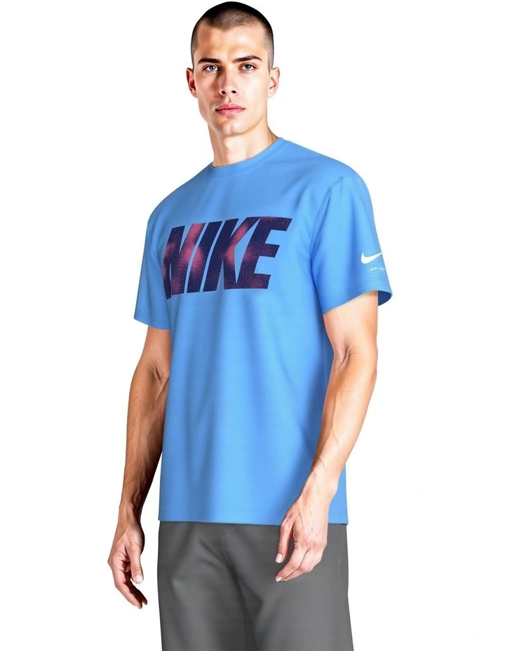 Brand Blast Short Sleeve Hydroguard in Blue image 1