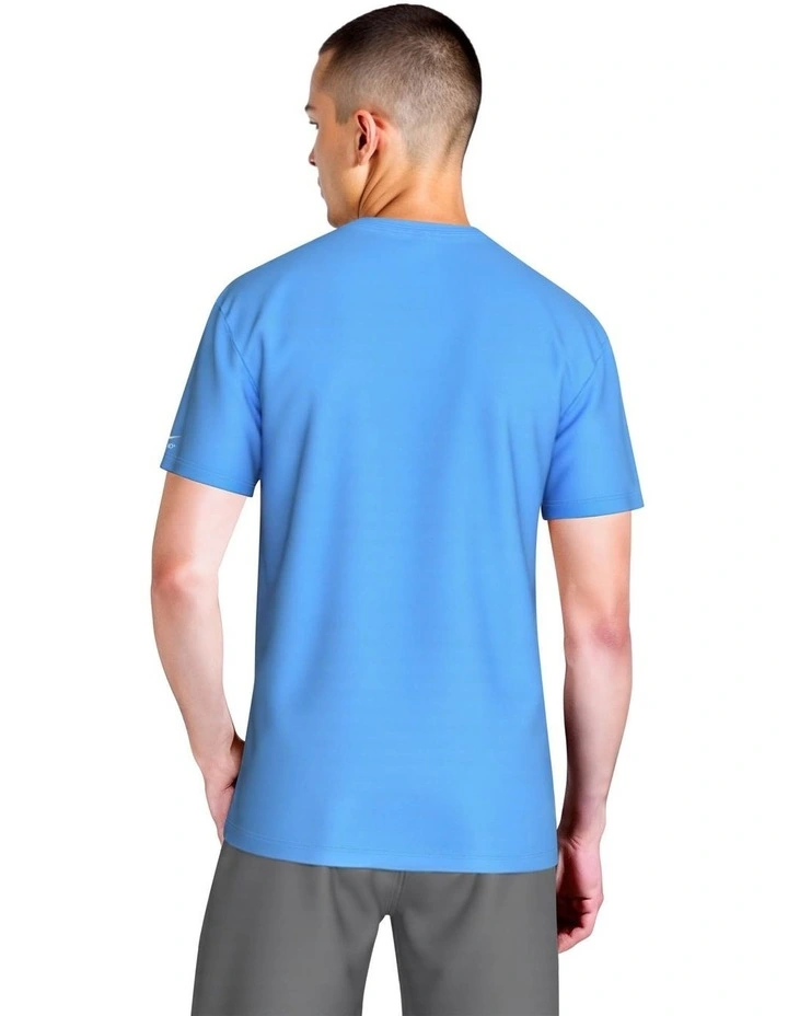 Brand Blast Short Sleeve Hydroguard in Blue image 2