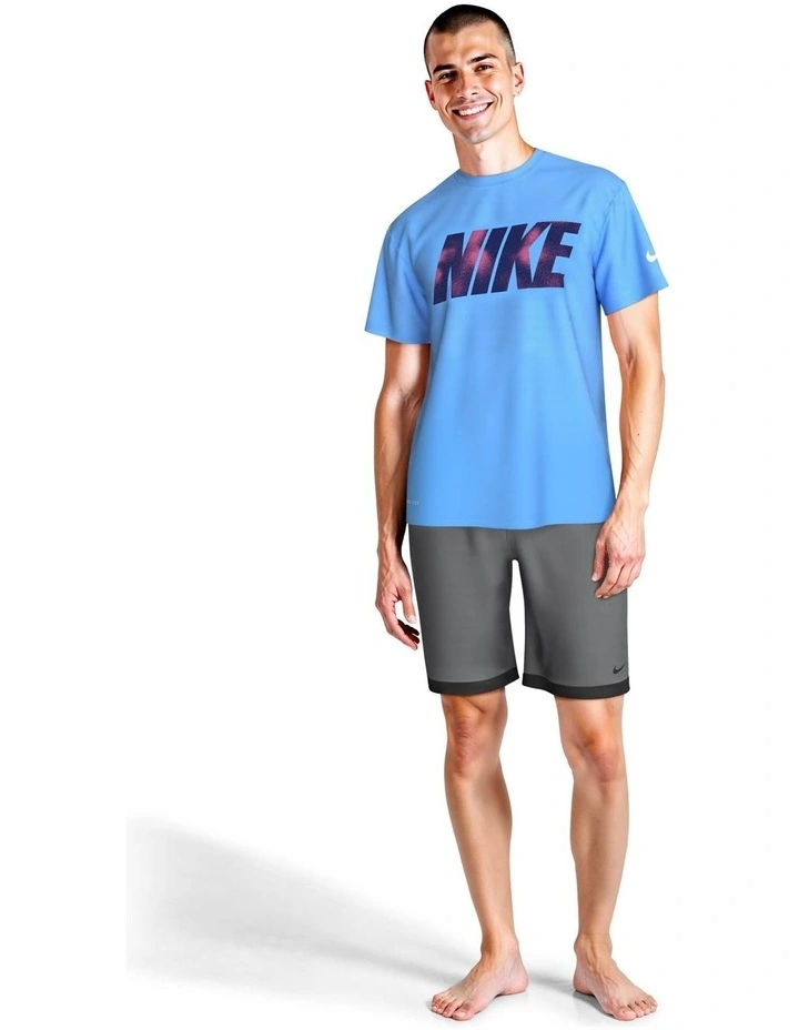 Brand Blast Short Sleeve Hydroguard in Blue image 3
