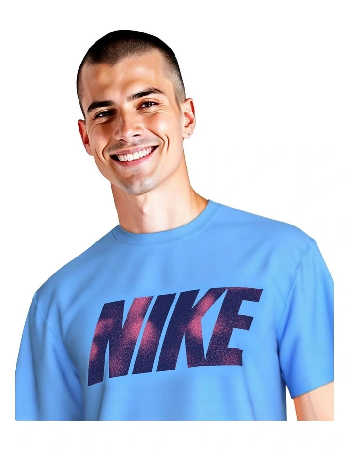 Brand Blast Short Sleeve Hydroguard in Blue image 6