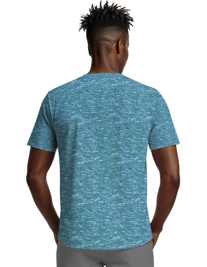 Nike Heather Short Sleeve Hydroguard Tee in Green Abyss image 2