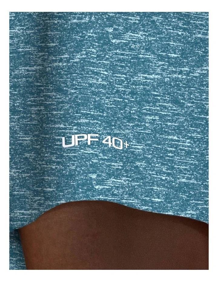 Nike Heather Short Sleeve Hydroguard Tee in Green Abyss image 4