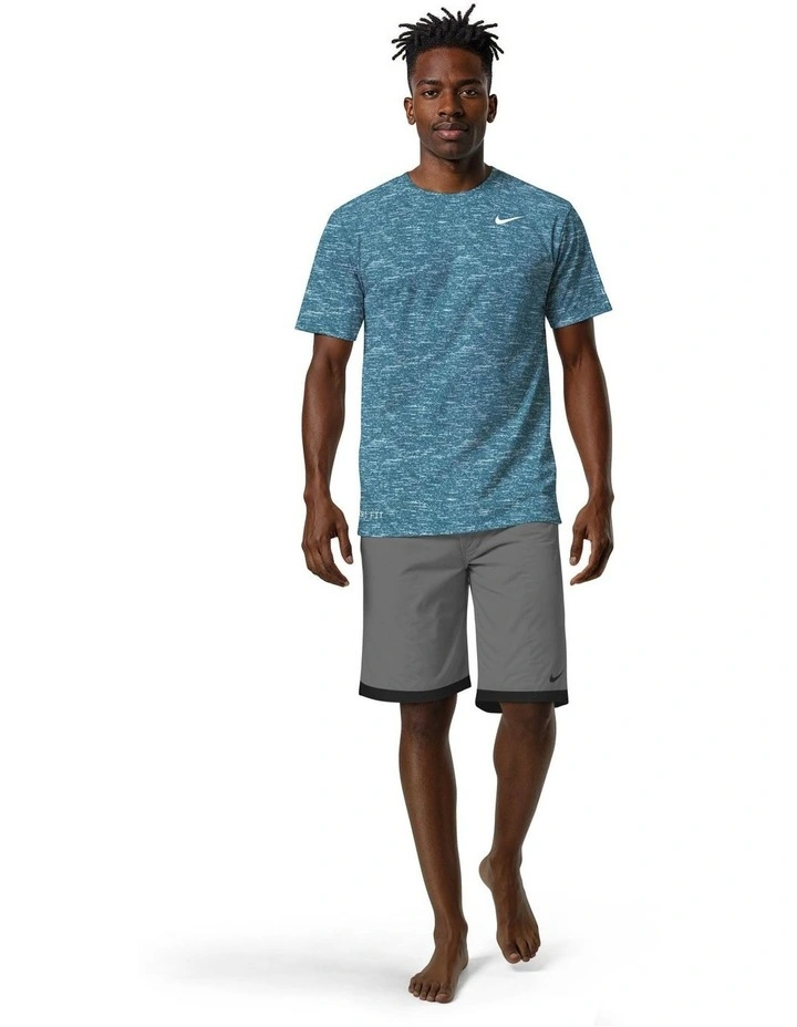Nike Heather Short Sleeve Hydroguard Tee in Green Abyss image 6