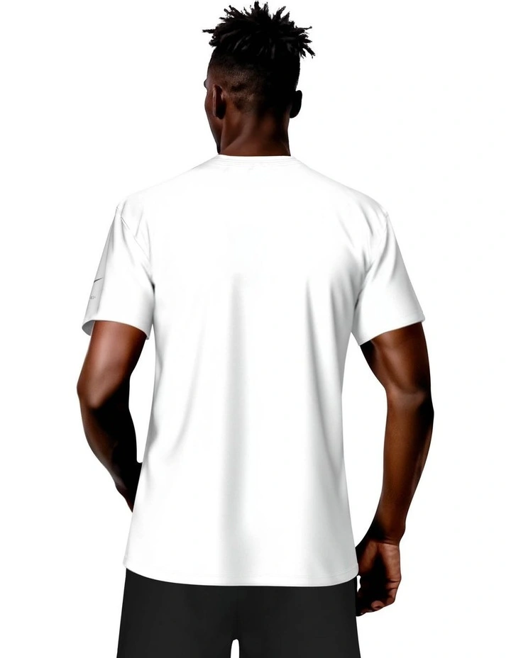 Brand Blast Short Sleeve Hydroguard in White image 2
