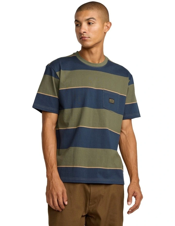 Dayshift Stripe Short Sleeve T-shirt in Multi image 1