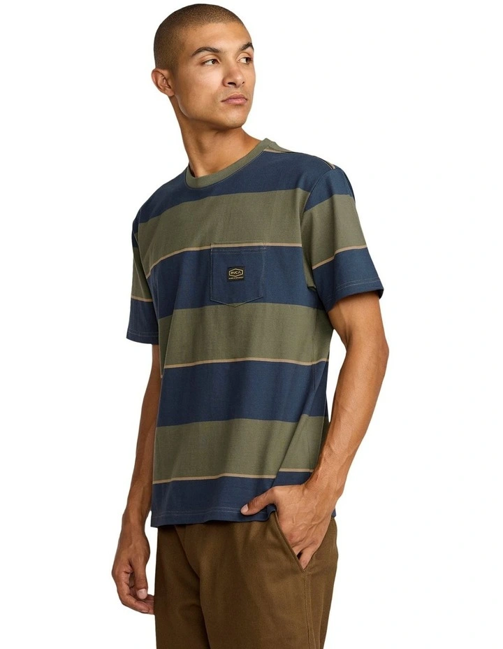 Dayshift Stripe Short Sleeve T-shirt in Multi image 3