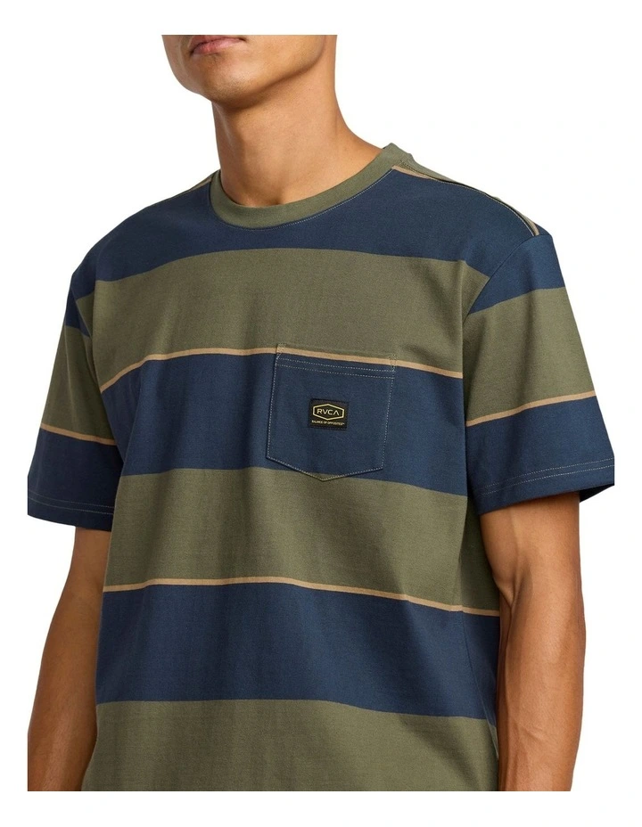 Dayshift Stripe Short Sleeve T-shirt in Multi image 4