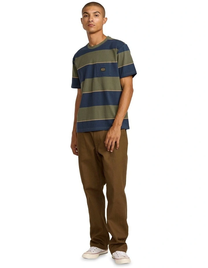 Dayshift Stripe Short Sleeve T-shirt in Multi image 5