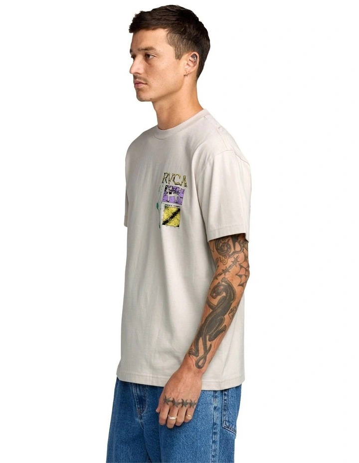 Tassie Short Sleeve Tee in Beige image 3