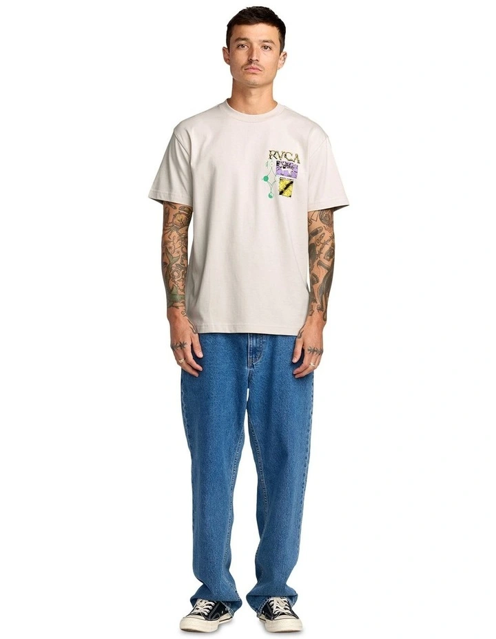 Tassie Short Sleeve Tee in Beige image 5