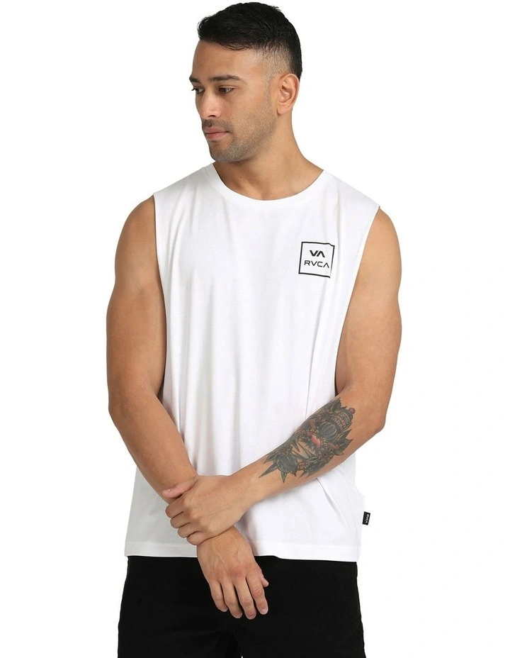 Va All The Ways Muscle Tank in White image 1