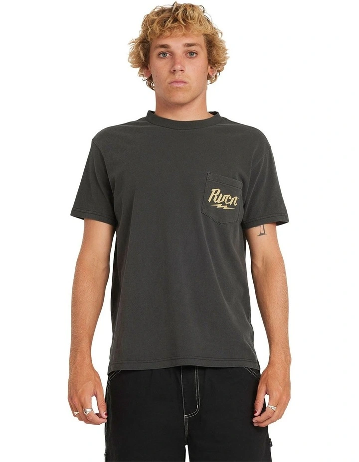 Shock Pocket T-Shirt in Black image 1