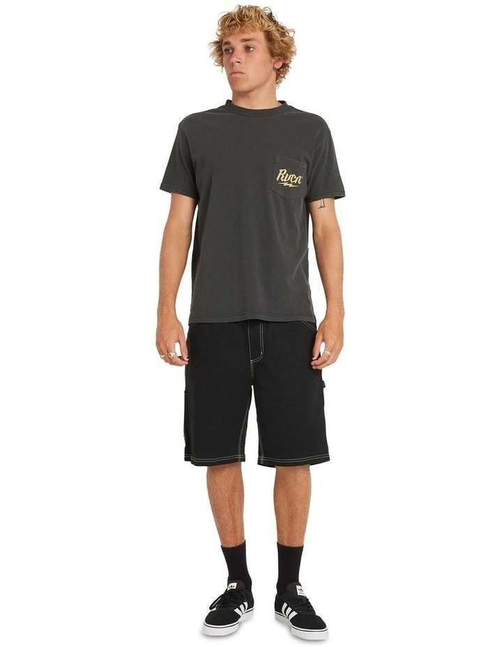 Shock Pocket T-Shirt in Black image 5