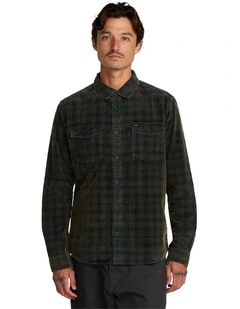 Artifice Cord Long Sleeve Shirt in Black
