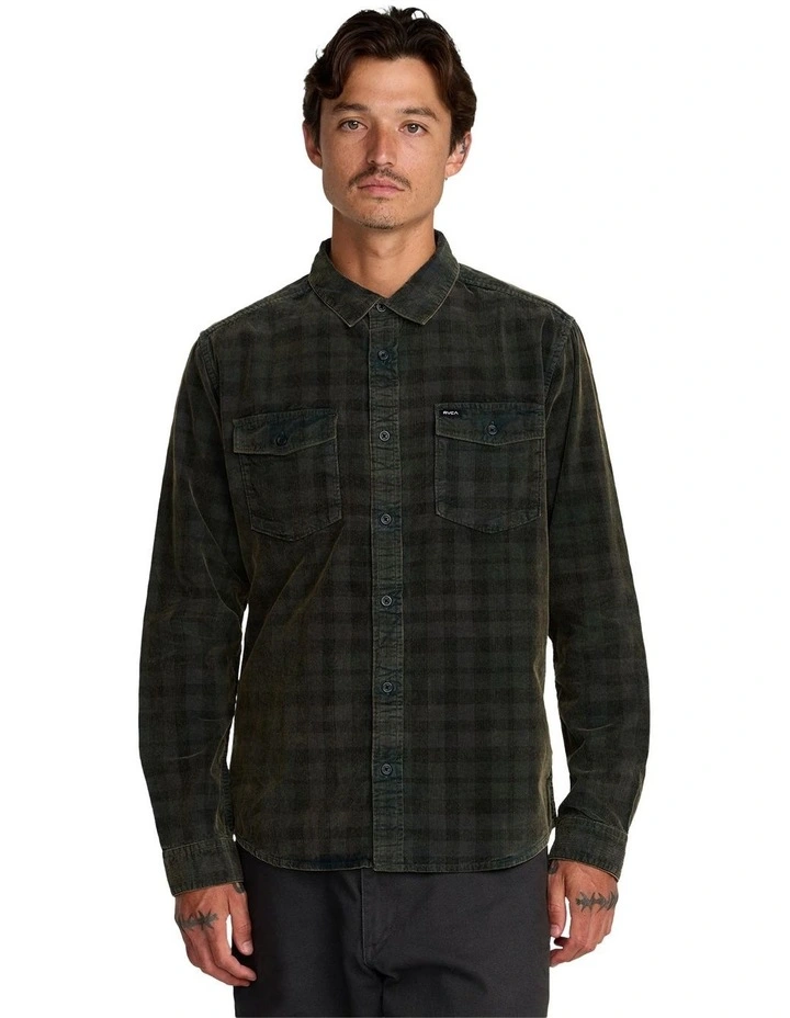 Artifice Cord Long Sleeve Shirt in Black image 1