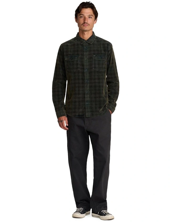 Artifice Cord Long Sleeve Shirt in Black image 5