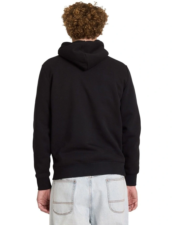 Va Torn Pullover Hoodie in Black image 2