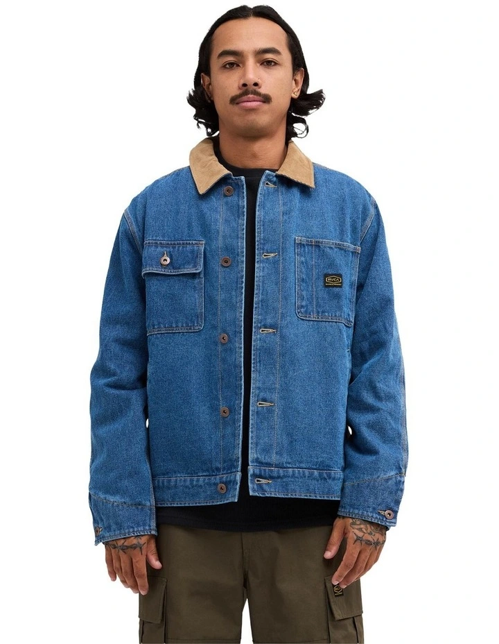 Post Dayshift Denim Jacket in Blue image 1