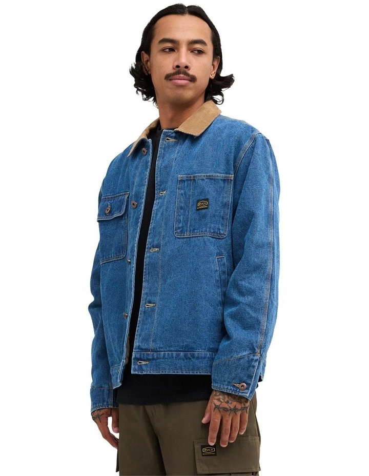 Post Dayshift Denim Jacket in Blue image 2