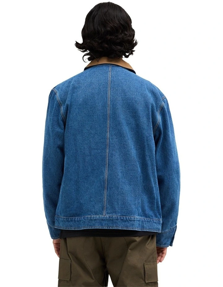 Post Dayshift Denim Jacket in Blue image 3