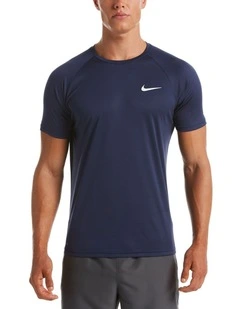 Heather Short Sleeve Hydroguard in Midnight Navy