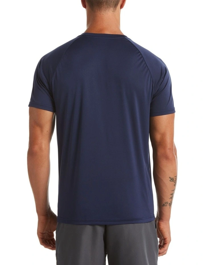 Heather Short Sleeve Hydroguard in Midnight Navy image 2
