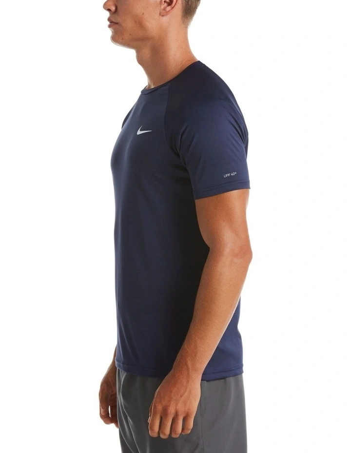 Heather Short Sleeve Hydroguard in Midnight Navy image 3