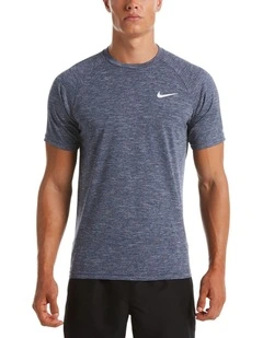 Heather Short Sleeve Hydroguard in Dusty Blue