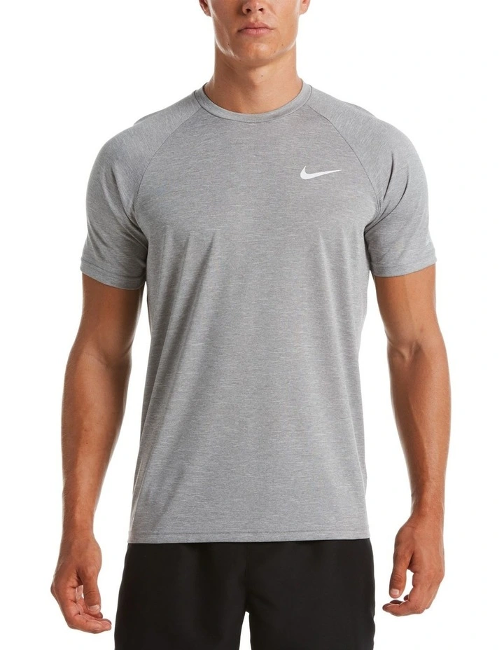 Heather Short Sleeve Hydroguard in Grey image 1