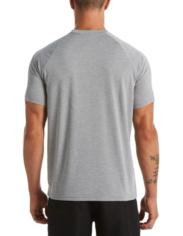 Heather Short Sleeve Hydroguard in Grey image 2