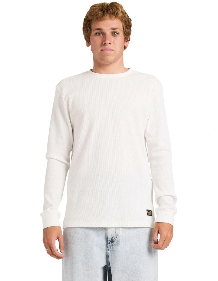 Dayshift Thermal Long Sleeve T-Shirt in Antique White image 1