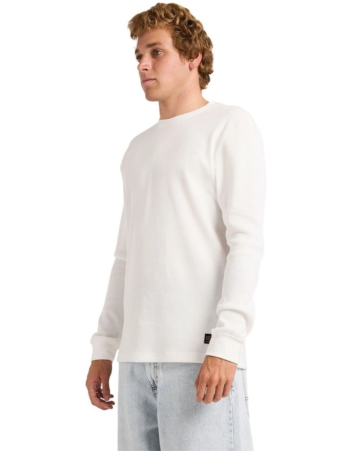 Dayshift Thermal Long Sleeve T-Shirt in Antique White image 3